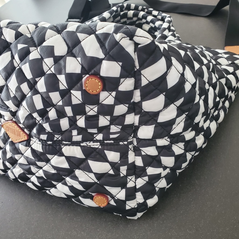 MZ WALLACE Small Metro Tote Deluxe, Checkerboard - Picture 10 of 13